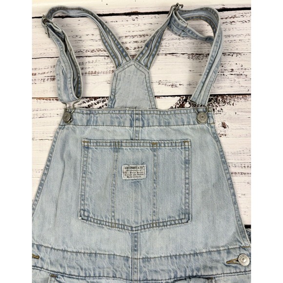 Levi's Women's Size Medium Straight Leg Vintage Denim Overalls Bib 853150016 - Picture 6 of 10